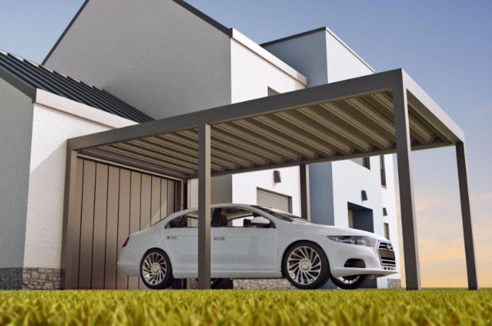 Aluminiowa wiata garażowa